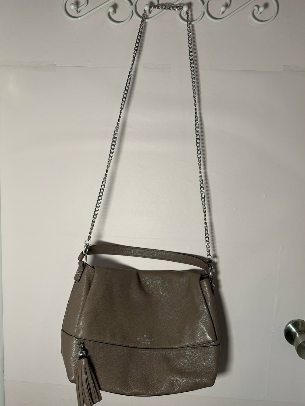 kate spade Taupe Leather Hobo Bag - Picture 4 of 7